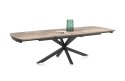 [na zamówienie] Rozkładany Stół Jadalniany PAVALON 200-278 cm - Blat HPL Primo Laminato Driftwood - Centralna Noga Designerska