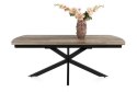 [na zamówienie] Rozkładany Stół Jadalniany PAVALON 200-278 cm - Blat HPL Primo Laminato Driftwood - Centralna Noga Designerska