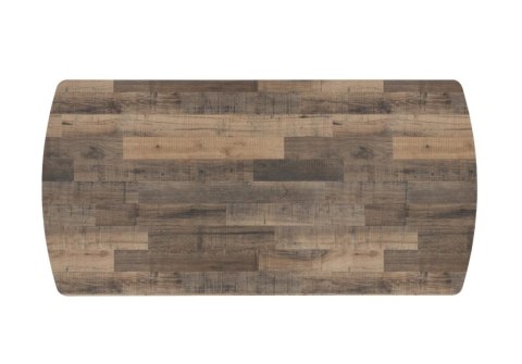 [na zamówienie] Rozkładany Stół Jadalniany PAVALON 200-278 cm - Blat HPL Primo Laminato Driftwood - Centralna Noga Designerska