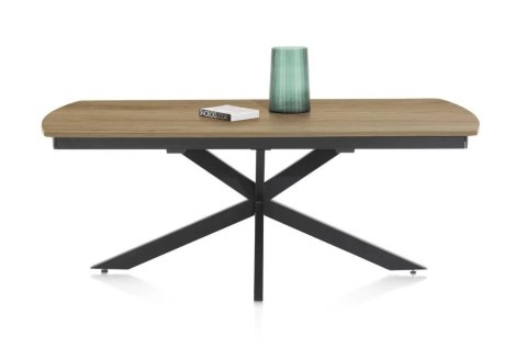 [na zamówienie] Rozkładany Stół Jadalniany PAVALON 200-278 cm - Blat HPL Primo Laminato Natural - Centralna Noga Designerska