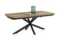 [na zamówienie] Rozkładany Stół Jadalniany PAVALON 200-278 cm - Blat HPL Primo Laminato Natural - Centralna Noga Designerska