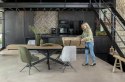 [na zamówienie] Rozkładany Stół Jadalniany PAVALON 200-278 cm - Blat HPL Primo Laminato Natural - Centralna Noga Designerska