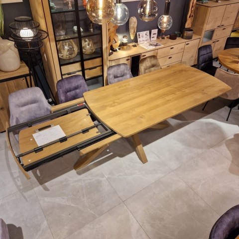 [na zamówienie] Stół rozkładany NYON Henders& Hazel 200+80 x 100 cm, fornir dębowy, kolor Dune Oak/Dąb Wydmowy