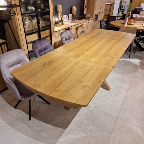 [na zamówienie] Stół rozkładany NYON Henders& Hazel 200+80 x 100 cm, fornir dębowy, kolor Dune Oak/Dąb Wydmowy