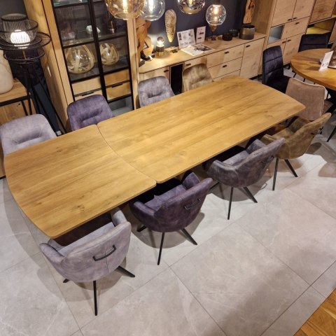 [na zamówienie] Stół rozkładany NYON Henders& Hazel 200+80 x 100 cm, fornir dębowy, kolor Dune Oak/Dąb Wydmowy