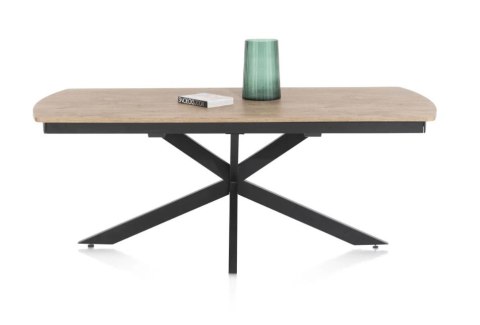 [od ręki] Rozkładany Stół Jadalniany PAVALON 200-278 cm - Blat HPL Primo Laminato Barnwood - Centralna Noga Designerska