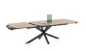 [od ręki] Rozkładany Stół Jadalniany PAVALON 200-278 cm - Blat HPL Primo Laminato Barnwood - Centralna Noga Designerska
