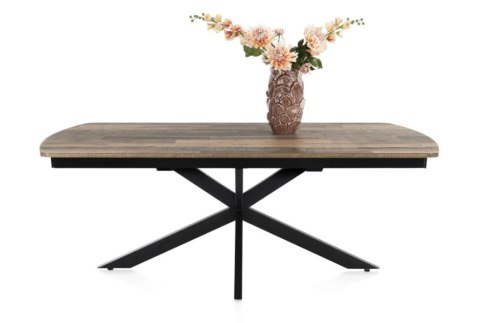 [od ręki] Rozkładany Stół Jadalniany PAVALON 200-278 cm - Blat HPL Primo Laminato Driftwood - Centralna Noga Designerska