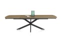 [od ręki] Rozkładany Stół Jadalniany PAVALON 200-278 cm - Blat HPL Primo Laminato Natural - Centralna Noga Designerska