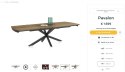 [od ręki] Rozkładany Stół Jadalniany PAVALON 200-278 cm - Blat HPL Primo Laminato Natural - Centralna Noga Designerska