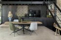 [od ręki] Rozkładany Stół Jadalniany PAVALON 200-278 cm - Blat HPL Primo Laminato Natural - Centralna Noga Designerska