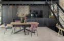 [od ręki] Rozkładany Stół Jadalniany PAVALON 200-278 cm - Blat HPL Primo Laminato Natural - Centralna Noga Designerska