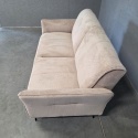 [od ręki] Sofa Dwuosobowa VENTO 160 cm – Sprężyny Kieszeniowe – Jasnobeżowa Tkanina Strukturalna – Czarne Metalowe Nóżki