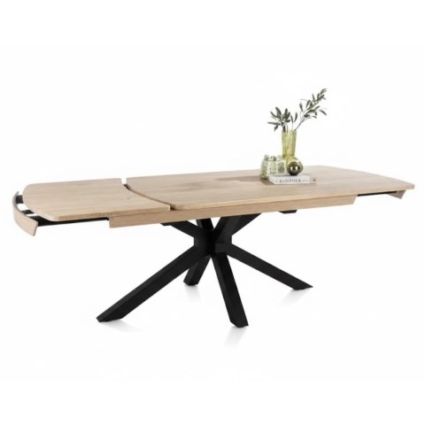 [od ręki] Stół Rozkładany NYON 170-230 cm - Natural Sand / Metalowy Pająk
