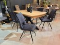[od ręki] Stół Rozkładany NYON 170-230 cm - Natural Sand / Metalowy Pająk