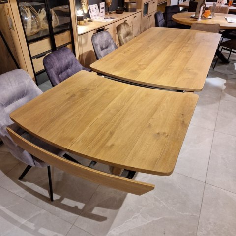 [od ręki] Stół rozkładany NYON Henders& Hazel 200+80 x 100 cm, fornir dębowy, kolor Dune Oak/Dąb Wydmowy