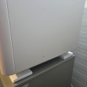 [od ręki] Szafka RTV Lowboard TRENTINO 210 cm – Lakierowany MDF Crème – Oświetlenie LED – System Push-to-Open