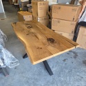 Stół dębowy MASIV kolor Klasyk 200 x 100 cm - Lity dąb 5 cm, żywica transparentna C4 klasyk
