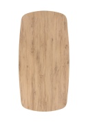 [od ręki, defekt] Ekskluzywny Rozkładany Stół Ceramiczny LATTINA 200-300 cm – Blat Ceramic Oak Natural – Czarne Metalowe Nogi