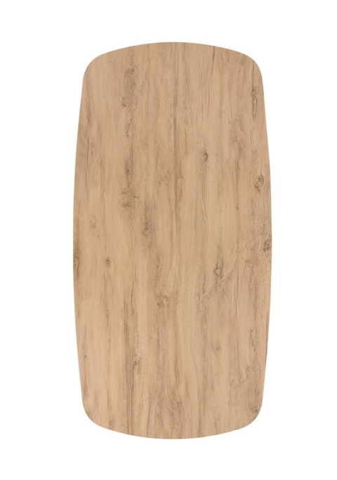 [od ręki, defekt] Ekskluzywny Rozkładany Stół Ceramiczny LATTINA 200-300 cm – Blat Ceramic Oak Natural – Czarne Metalowe Nogi