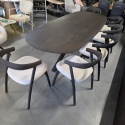 [na zamówienie] Krzesło do jadalni Henders& Hazel Bellami siedzisko z tkaniny szenilowej Livigno kremowa