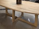 [na zamówienie] Stół Jadalniany Almora 270 cm - Lity Dąb Natural Sand (Lakier Platinum)