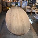 [na zamówienie] Stół Jadalniany Almora 270 cm - Lity Dąb Natural Sand (Lakier Platinum)