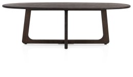 [na zamówienie]Ekskluzywny Stół Jadalniany ALMORA 240 cm - Blat z Litego Dębu Basalt - Podstawa Modern Vintage