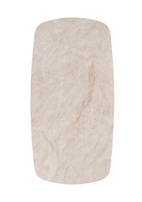 [od ręki, defekt] Rozkładany Stół Ceramiczny LATTINA 200-300 cm – Ceramic Marble Creme (Efekt Marmuru) – Czarne Metalowe Nogi