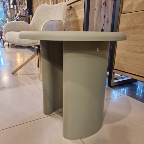 Designerski Metalowy Stolik Pomocniczy PABLO Średnica 50 cm Matowy - Coco Maison
