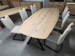 (K, od ręki) Stół Xooon Arvada 220 x 110 cm Oval lity dąb