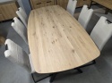 (K, od ręki) Stół Xooon Arvada 220 x 110 cm Oval lity dąb