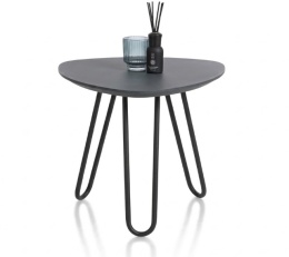 [defekt] Stolik Kawowy Wysoki MASURA 53x53 cm – Blat HPL Antracyt – Xooon