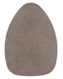 Stolik kawowy Xooon SALUTINA 110 x 80 cm – blat HPL (Lava), potrójna noga stalowa (Steelbrown)