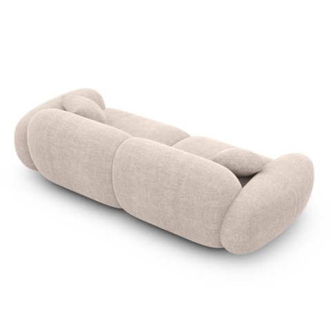 Sofa 2-osobowa NORA LOUNGE (180 cm) – tkanina strukturalna, kolor beżowy