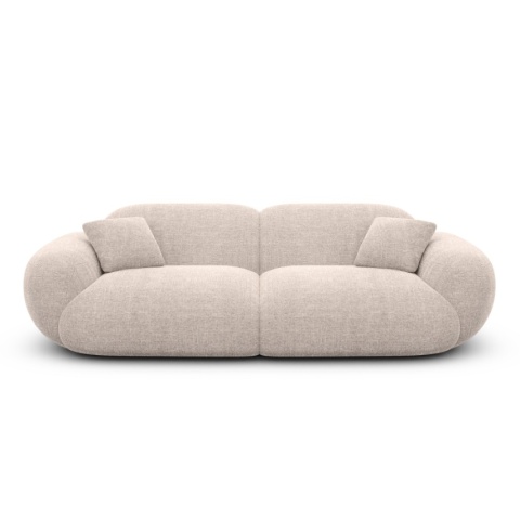 Sofa 2-osobowa NORA LOUNGE (180 cm) – tkanina strukturalna, kolor beżowy