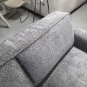 [od reki] Sofa 3-osobowa XOOON PUGLIA 200 cm – sprężyny kieszeniowe, tkanina szenilowa Derby (Antracyt)