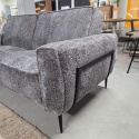 [od reki] Sofa 3-osobowa XOOON PUGLIA 200 cm – sprężyny kieszeniowe, tkanina szenilowa Derby (Antracyt)