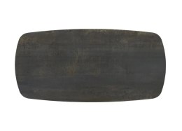 Stół ceramiczny Henders & Hazel LAZIO 140 x 100 cm – blat ceramika na szkle (Mystic Antracyt), centralna noga