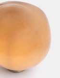 [na zamówienie] Lampa stołowa COCOmaison ABBY 33 cm - szklana, jasnobrązowa ze złotą podstawą, ściemniana