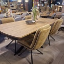 [od ręki] Rozkładany Stół Jadalniany PAVALON 200-278 cm - Blat HPL Primo Laminato Natural - Centralna Noga Designerska