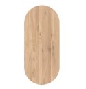 [na zamówienie] Dębowy stół do jadalni HENDERS & HAZEL RAVELLO (120 × 270 cm) – blat z litego drewna, kolor Dune, Platinum Lak