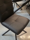 [K, od ręki] Ekskluzywne Krzesło Jadalniane MILVA - Naturalna Skóra Catania, Nowoczesny Design, Wysokie Ergonomiczne Oparcie