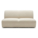 [od ręki] Sofa dwuosobowa XOOON MERANO (165 cm) – obła konstrukcja, tkanina bouclé Luton Cream