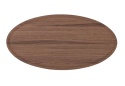 [defekt] Stolik kawowy prostokątny BRIANZA 130 × 65 cm Xooon – fornir orzechowy, metalowy stelaż Steelbrown