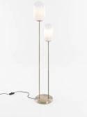 Lampa podłogowa /COCOmaison MILKY – szklane klosze z gradientem i złoty metal (wysokość 165 cm)