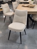[na zamówienie] Krzesło do jadalni HESTER – mikrofibra, kolor beżowy / kremowy (Beige / Creme)