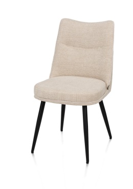 [od ręki] Krzesło do jadalni HESTER – mikrofibra, kolor beżowy / kremowy (Beige / Creme)