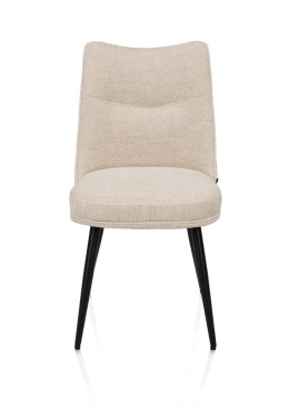 [od ręki] Krzesło do jadalni HESTER – mikrofibra, kolor beżowy / kremowy (Beige / Creme)