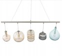 Lampa wisząca Brooklyn IV DUŻE SZKLANE KOLOROWE KLOSZE 120CM